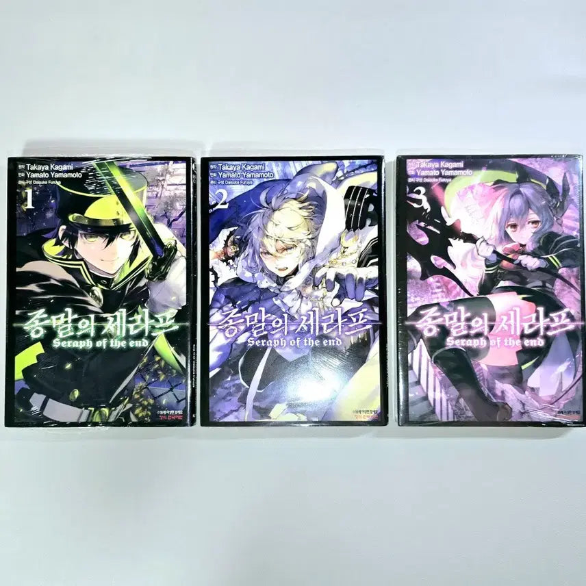 [BUNJANG] Seraph of the End Volume 1-3 Manga Set (Sealed) / 종말의 세라프 1~3 (미개봉) 만화책