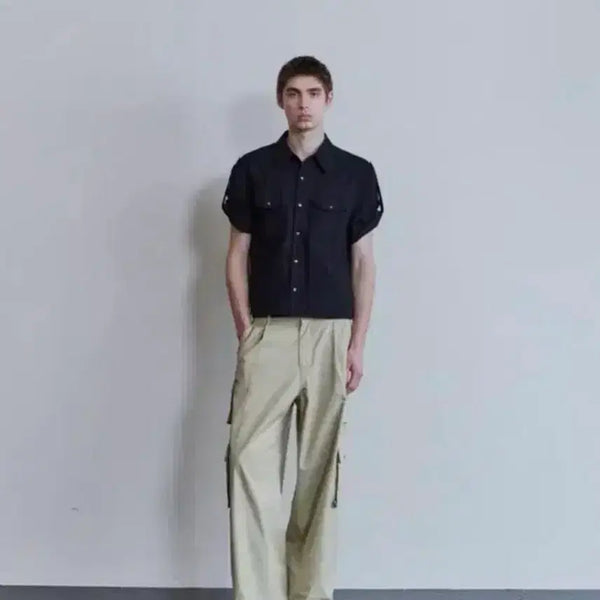 [BUNJANG] WAVINESS Horizon Black Shirt / 웨이비니스 호라이즌 블랙 3사