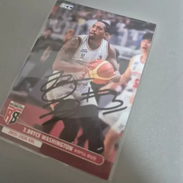 [BUNJANG] Bryce Washington 22-23 Season KBL Signed Card / 브라이스 워싱턴 22-23 시즌 KBL 카드
