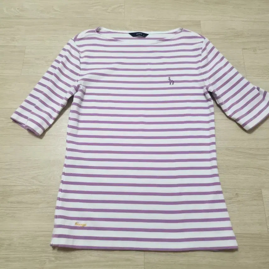 [BUNJANG] Hazzys Ladies Striped T-Shirt Size 85 / 헤지스 레이디 스트라이프 티셔츠85사이즈
