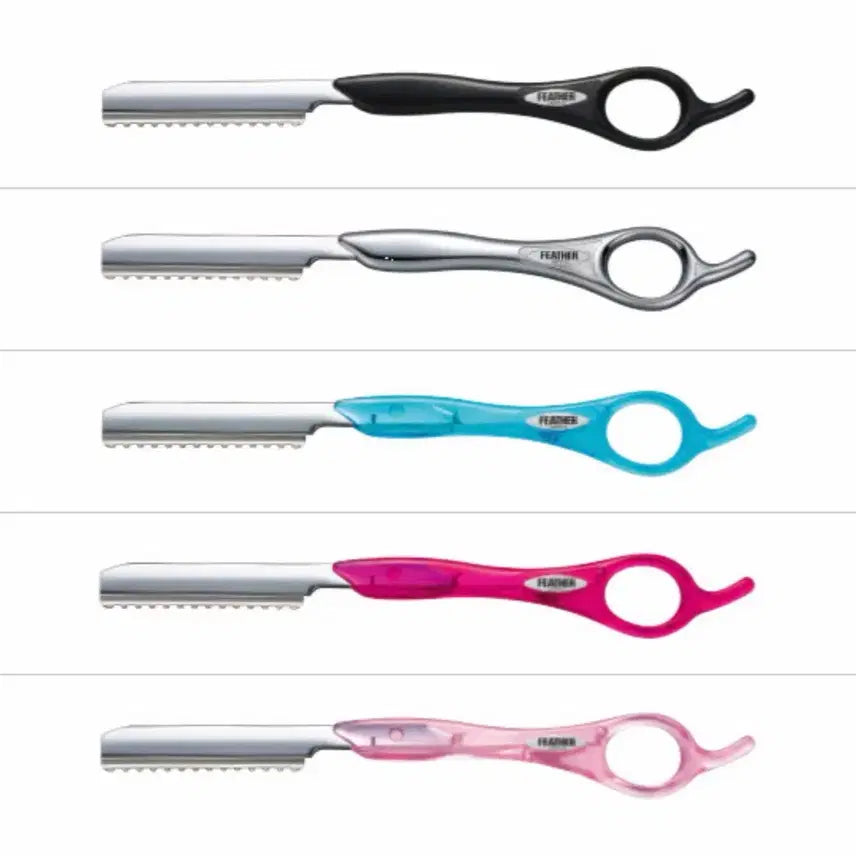 [BUNJANG] Feather Styling Razor Professional + 10 Blades / FEATHER styling razor 패더 전문가용 레이져 + 레이져 날 10개 / 레자기 / 레자날