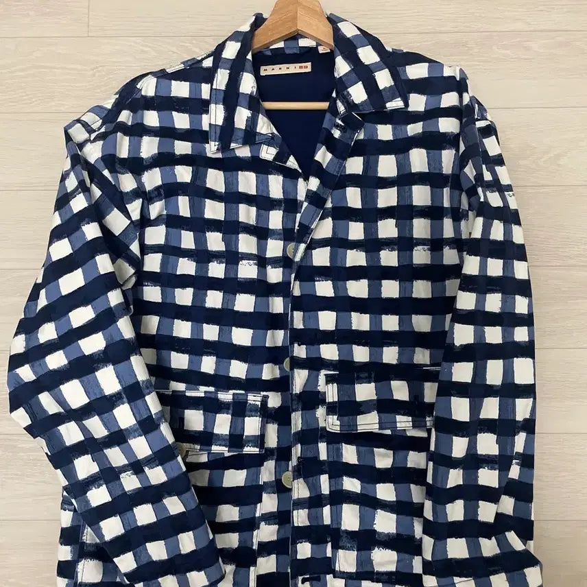[BUNJANG] Uniqlo x MARNI Utility Check Work Jacket / 유니클로 마르니 유틸리티 체크 워크자켓 M