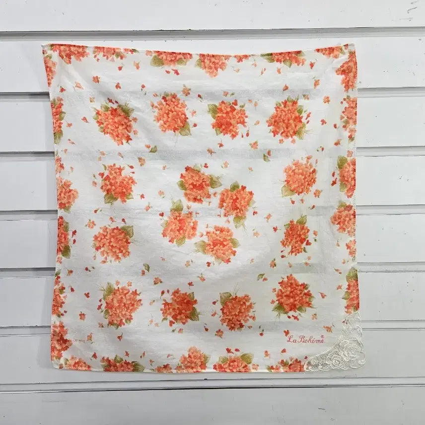 [BUNJANG] Flower Lace Point Handkerchief / 플라워  레이스포인트  손수건/보물찾기천사