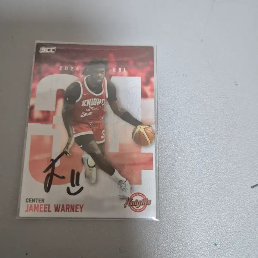 [BUNJANG] 2024 KBL Jamil Whorley Signed Center Card / SCC 2024 KBL 제이밀 워니 센터 사인 카드