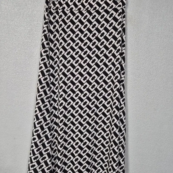 [BUNJANG] Patterned Cool Touch Long Skirt Size 66 / 냉감 패턴 스커트 66