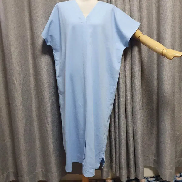 [BUNJANG] Blue Raglan Long Dress / 블루 나그랑 롱 원피스