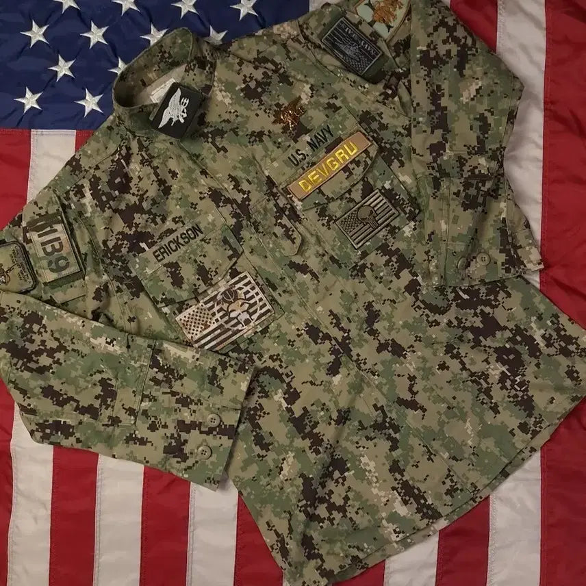 [BUNJANG] US Navy SEAL DEVGRU NWU Type III Combat Uniform Top (Original) / 새제품급 오리지날 미해군 네이비씰 데브구르 NWU Type III 전투복 상의