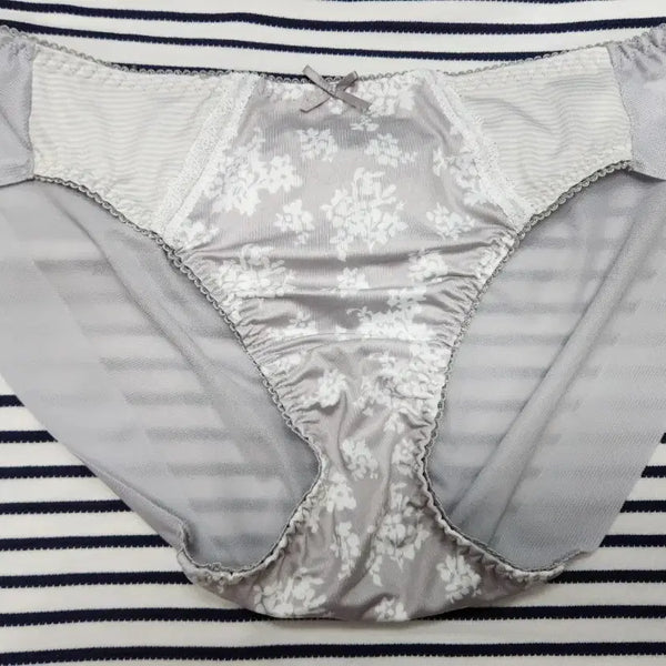[BUNJANG] Gray Flower Women's Panties / 그레이 플라워 여성팬티 (중고)