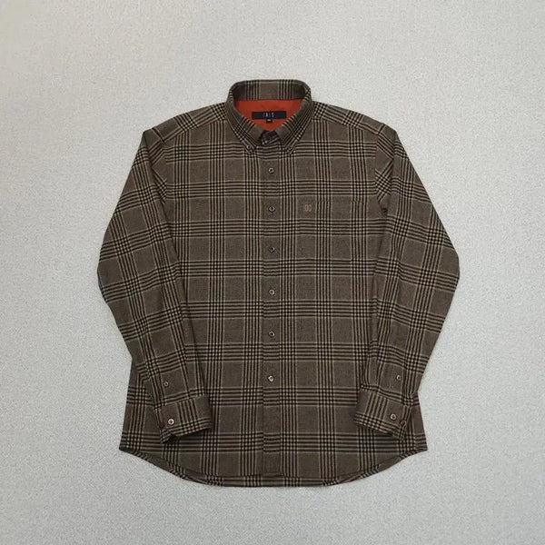 [BUNJANG] Daks Men's Check Long-Sleeve Casual Shirt / (100)닥스 남자 체크 셔츠 긴팔 남방 봄 가을 캐주얼