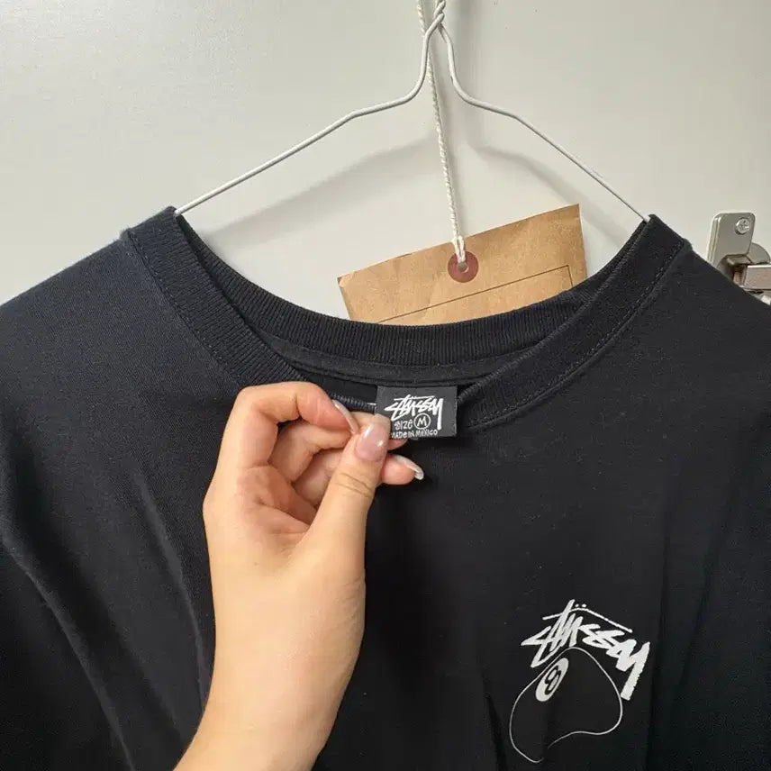 [BUNJANG] Stussy Short Sleeve T-Shirt Black M Size / 스투시 반팔 티셔츠 블랙 M 사이즈