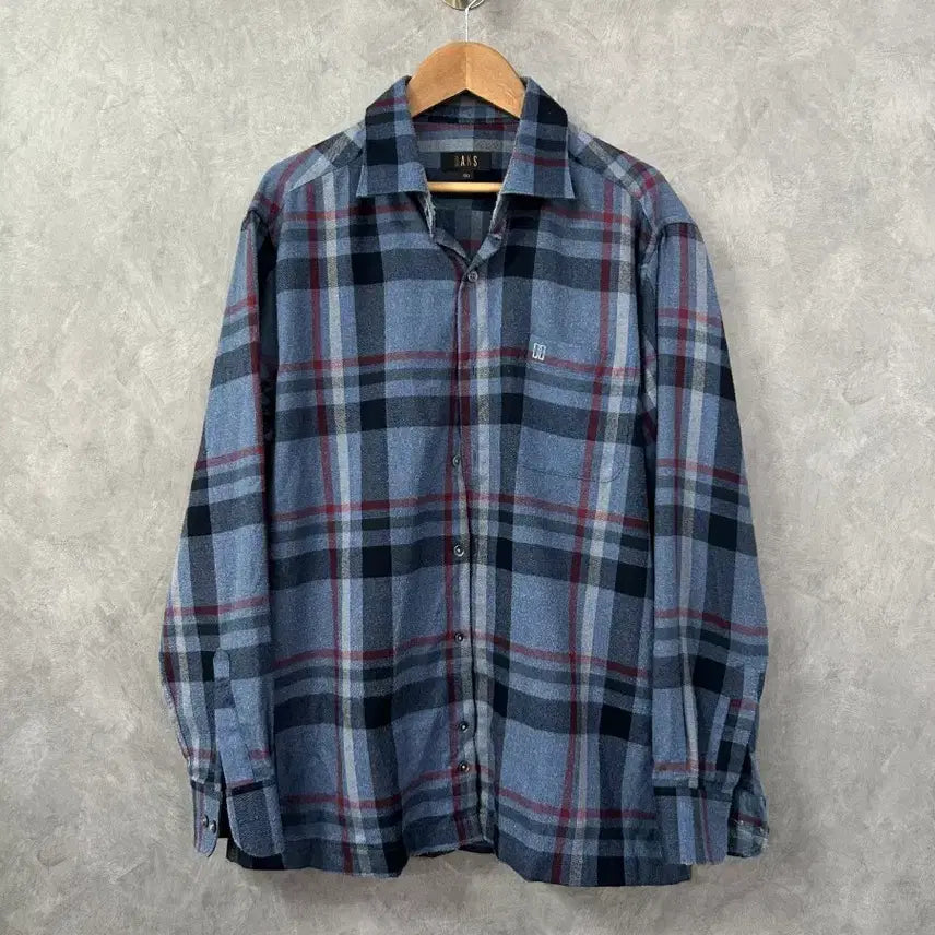 [BUNJANG] Daks Check Pattern Shirt Size 100 / 닥스 체크 남방 셔츠 100사이즈