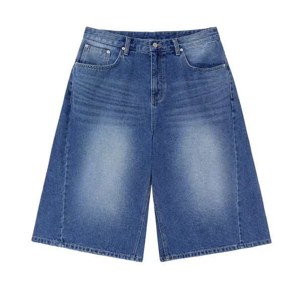 [BUNJANG] Signature Brush Bermuda Denim Indigo Pants XL / [XL] 시그니처 브러쉬 버뮤다 데님 인디고