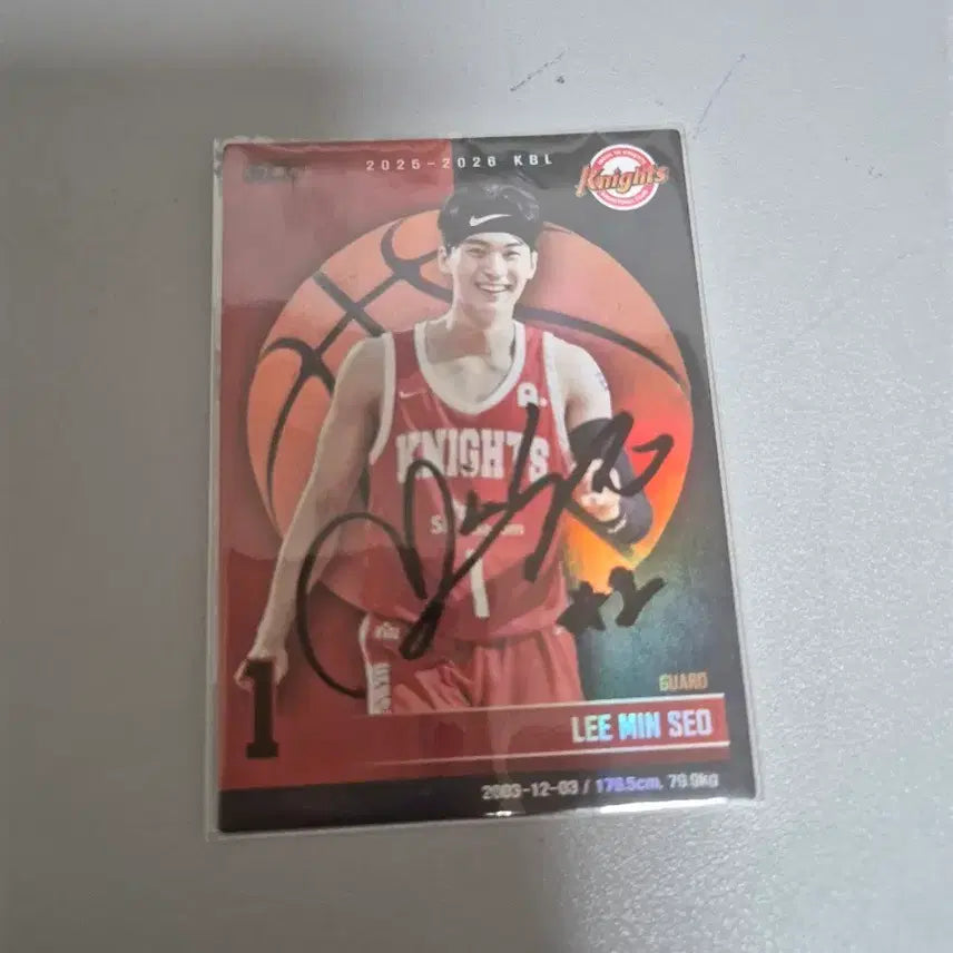 [BUNJANG] Lee Min-seo Signed 2025-2026 KBL Player Card / 이민서 사인 카드 2025-2026 KBL