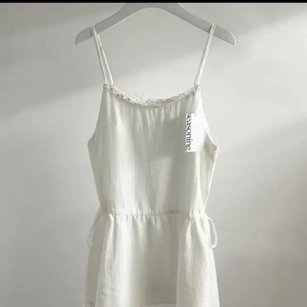 [BUNJANG] Adjustable Strap Layered Bustier Camisole Blouse / 끈조절 레이어드 뷔스티에 나시 블라우스