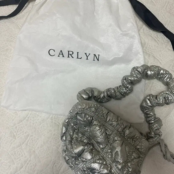 [BUNJANG] Carlyn Quilting Shoulder Bag Silver / 칼린 퀼팅 숄더백 실버
