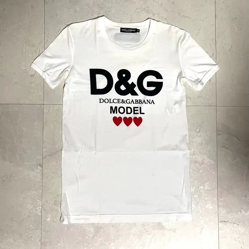 [BUNJANG] Dolce & Gabbana D&G Logo Short Sleeve T-Shirt / 돌체앤가바나 D&G로고 반팔 티셔츠