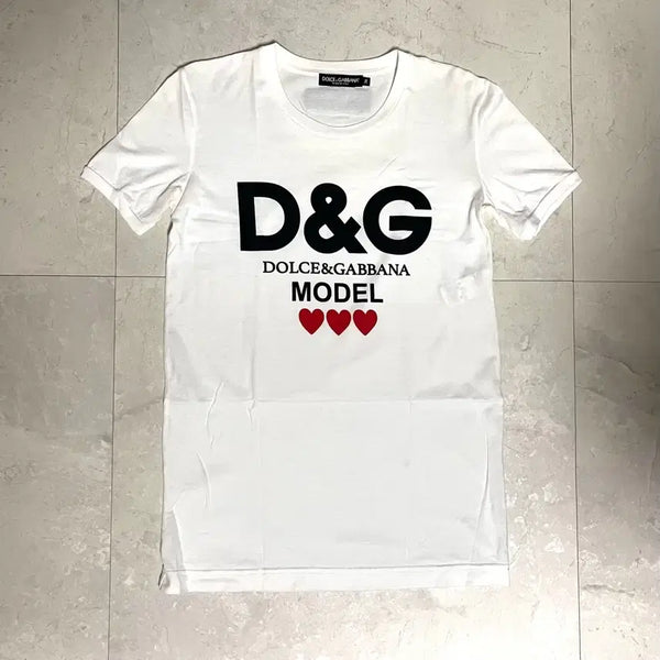 [BUNJANG] Dolce & Gabbana D&G Logo Short Sleeve T-Shirt / 돌체앤가바나 D&G로고 반팔 티셔츠
