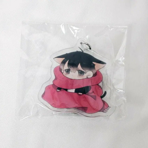 [BUNJANG] Love Novel Han Yu Jin Cat Ear Warmer Keychain / 내스급 한유진 냥이 핫핑 목돌이 키링