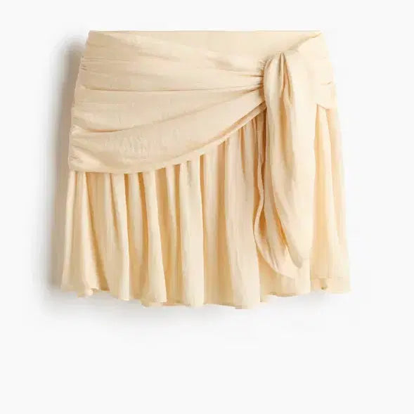 [BUNJANG] H&M Wrap Skirt Light Grey / H&M 랩 스커트 그레이