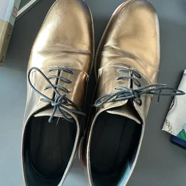 [BUNJANG] Jil Sander Clipper Gold Unisex Shoes / 질샌더 클리퍼