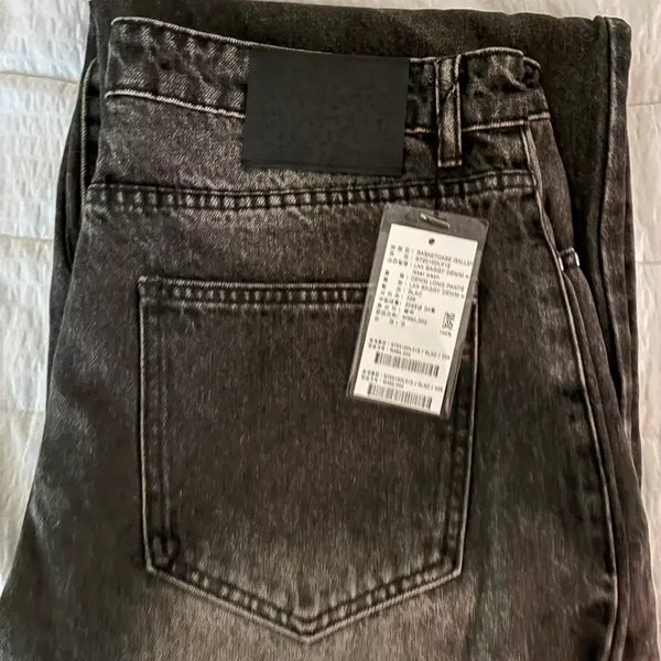 [BUNJANG] Basketcase Black Washing Denim Pants / 바스켓케이스 블랙 워싱 데님 팬츠