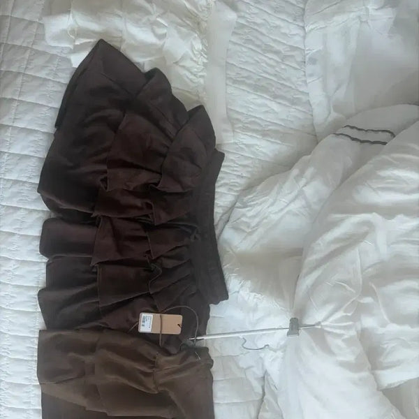 [BUNJANG] White and Brown Skirt / 개당 7000원 치마