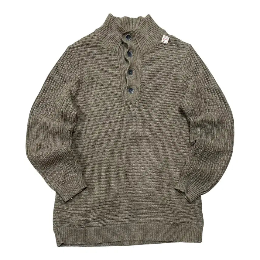 [BUNJANG] GAP Button Half-Neck Ribbed Sweater Knit / (바배) GAP 갭 버튼 하프넥 골지 스웨터 니트