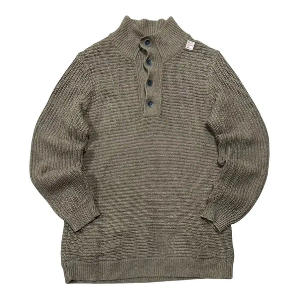 [BUNJANG] GAP Button Half-Neck Ribbed Sweater Knit / (바배) GAP 갭 버튼 하프넥 골지 스웨터 니트