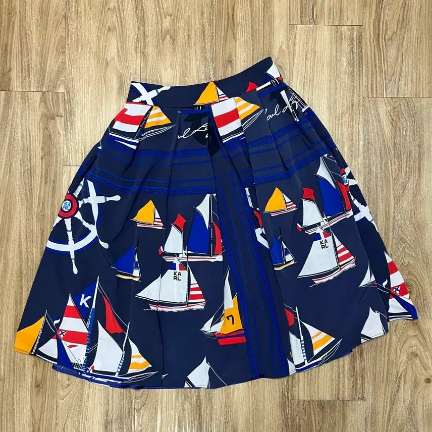 [BUNJANG] Karl Lagerfeld Pleated Midi Skirt / 칼라거펠트 플리츠 미디 스커트 77