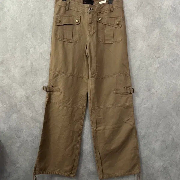 [BUNJANG] Paul & Alice Khaki Cargo Pants Women's Size 27 / 폴앤앨리스 카키색 카고 팬츠 여성 27사이즈