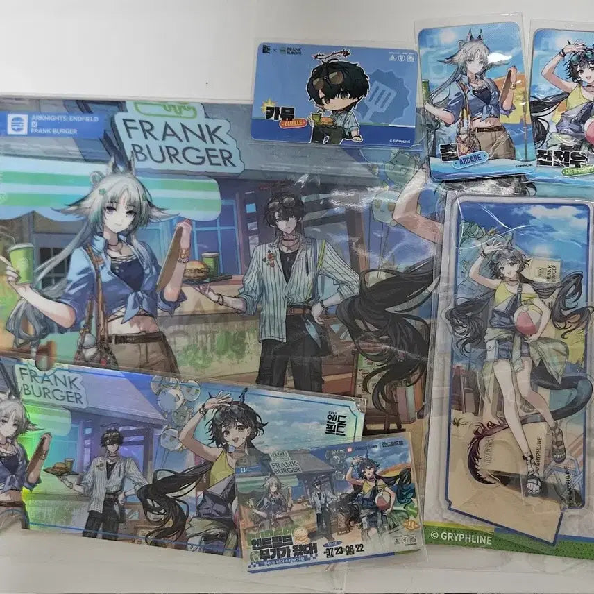 [BUNJANG] Arknights Endfield (ENFIELD) Ch'en (Chen) Camus Clear File, Ticket, Photocard, Acrylic Stand Bundle Set / 명방 엔드필드 엔필 클리어 파일 티켓 포카 아크릴 스탠드 진천우 결 카뮤 일괄