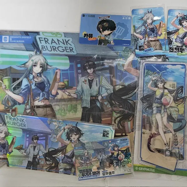 [BUNJANG] Arknights Endfield (ENFIELD) Ch'en (Chen) Camus Clear File, Ticket, Photocard, Acrylic Stand Bundle Set / 명방 엔드필드 엔필 클리어 파일 티켓 포카 아크릴 스탠드 진천우 결 카뮤 일괄