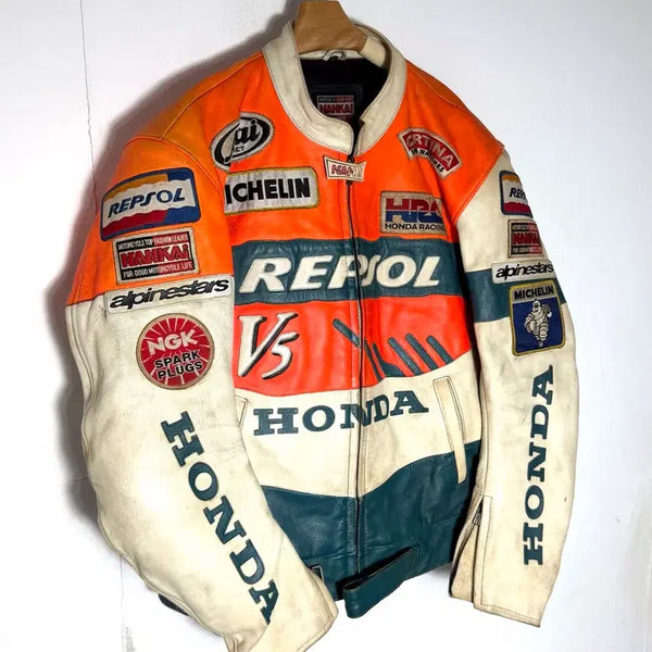 [BUNJANG] Nankai Honda Repsol Leather Jacket / 난카이 자켓