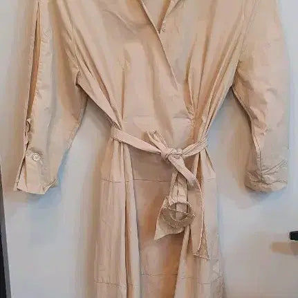 [BUNJANG] ZOOC Beige 7/10 Sleeve Midi Dress / ZOOC(쥬크)원피스 55
