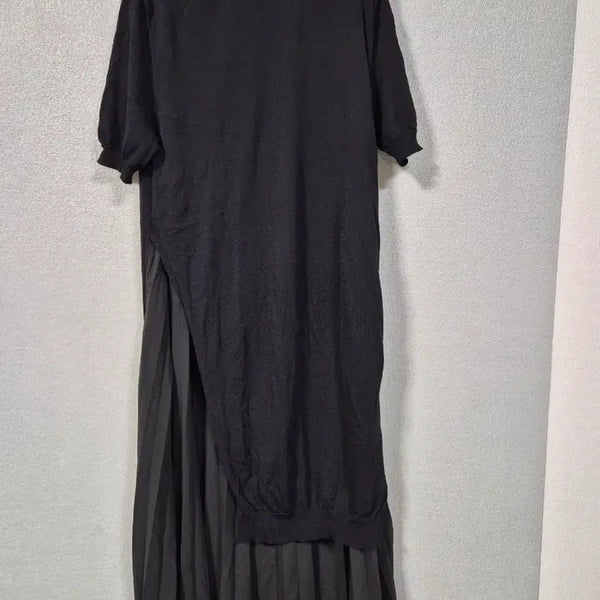 [BUNJANG] Rayon Pleated Knit Dress Size 66 / 레이온 플리츠 니트원피스 66