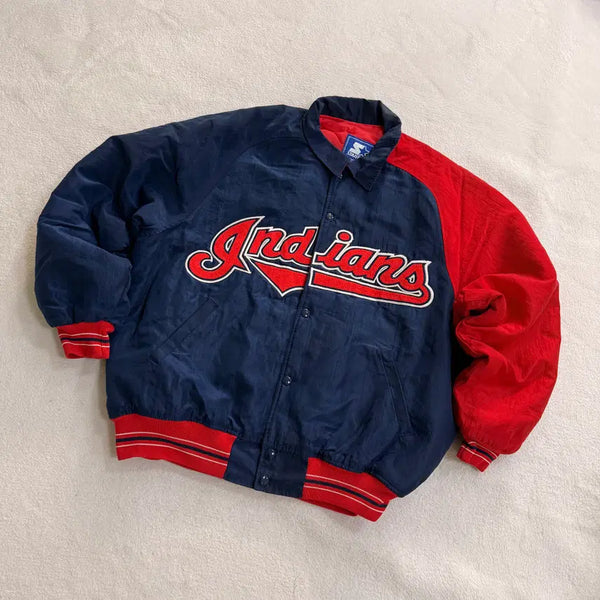 [BUNJANG] L Starter Cleveland Varsity Jacket 90s / L 스타터 90s 클리브랜드 바시티 자켓 0615T1
