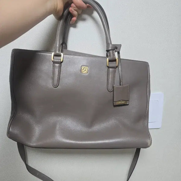 [BUNJANG] Louis Quatorze Tote Bag Taupe / 루이까또즈 토트백 토프 색 (A4 사이즈)