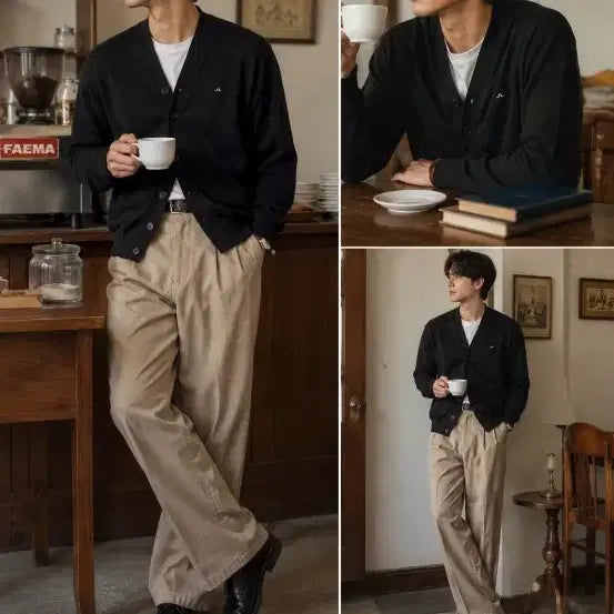 [BUNJANG] J.LINDEBERG Black Cardigan / J.LINDEBERG 블랙 가디건 95적당