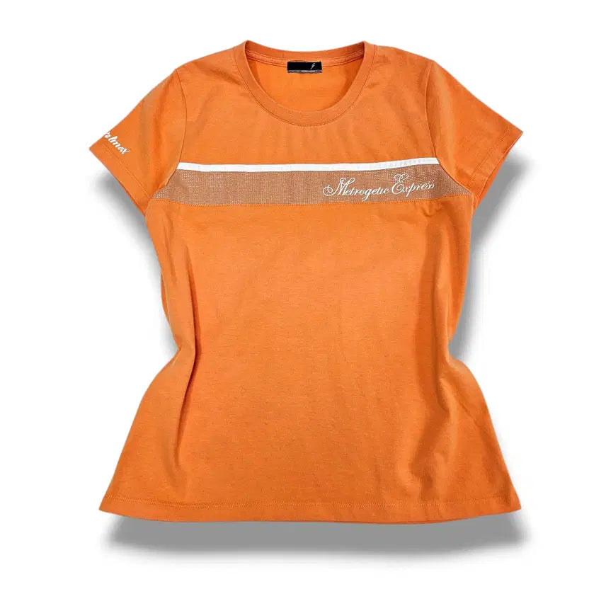 [BUNJANG] F Karlmax Orange Cubic Short Sleeve T-Shirt / F Karlmax 오렌지 메큐빅 반소매 티셔츠