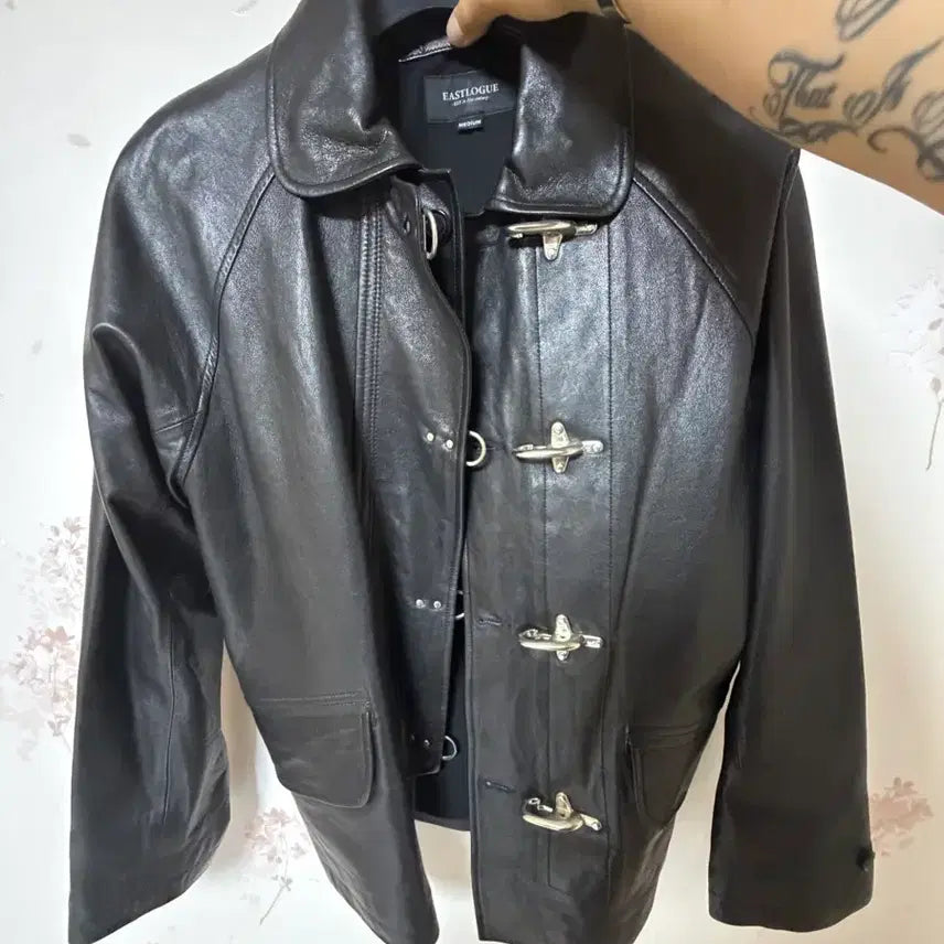 [BUNJANG] Eastlog Fireman Leather Jacket / 이스트로그 파이어맨 레더 자켓