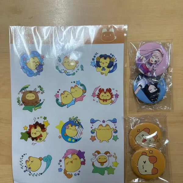 [BUNJANG] Latale 20th Anniversary Pop-Up Exclusive Sticker & Badge Set / 라테일 20주년 팜업 사은품 스티커, 뱃지