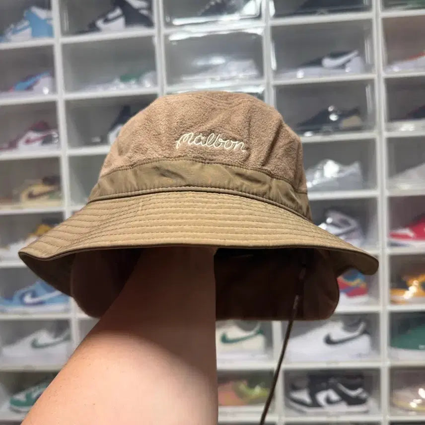 [BUNJANG] Malbon Golf Bucket Hat Brown / 말본 골프 버킷햇 브라운 새상품
