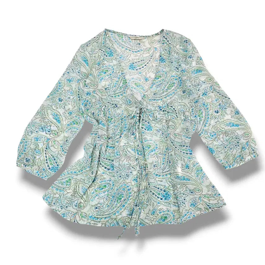 [BUNJANG] F Paisley Top Blouse / F  PaisleyTop 페이즐리 블라우스