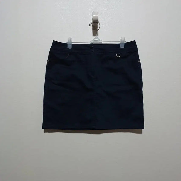 [BUNJANG] Hazzys Cotton Skirt Navy Size 70 / 해지스 코튼 스커트 치마 네이비 70 (26A1938)