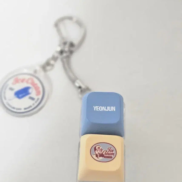 [BUNJANG] TXT Yeonjun Ice Cream Keycap Keyring / 연준 아이스크림 키캡 키링