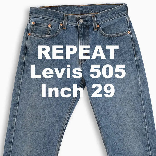 [BUNJANG] Vintage Levi's 505 Regular Fit Mid-Blue Jeans (29 Inch) / 빈티지 리바이스 505 중청 29 인치 LV5053008