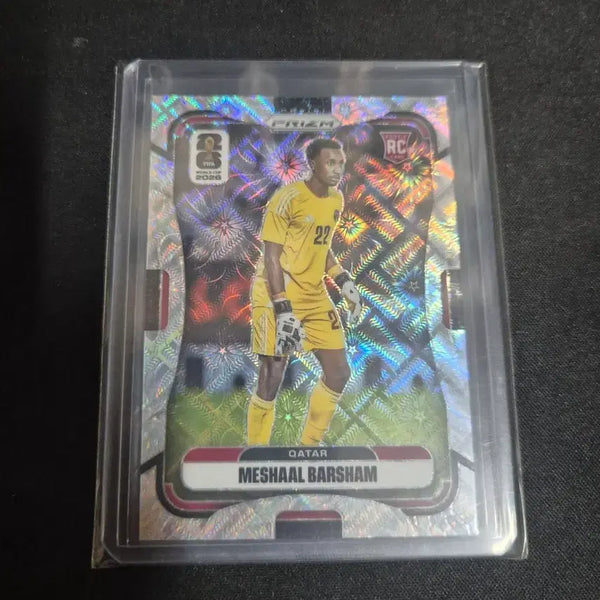 [BUNJANG] Panini 2026 World Cup Meshaal Bashar Celestial Lattice Prism Soccer Card / [축구 카드] 카타르 메샬 바샴 프리즘