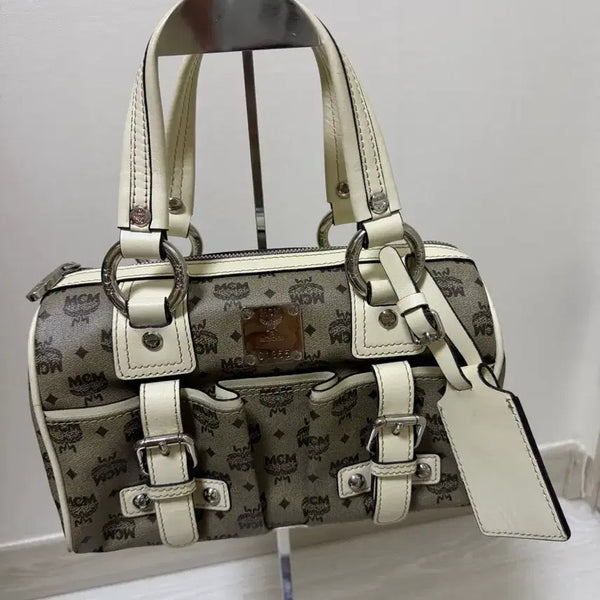 [BUNJANG] MCM Visetos Tote Bag Beige/Ivory / MCM 비세토스 토트백 베이지/아이보리