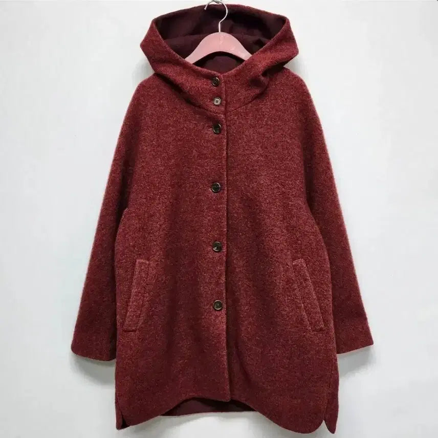 [BUNJANG] ISAE Women's Wool Blend Coat Size 06 (66) / ISAE 이새 여성 울 블렌디드 울 코트 06(66)사이즈