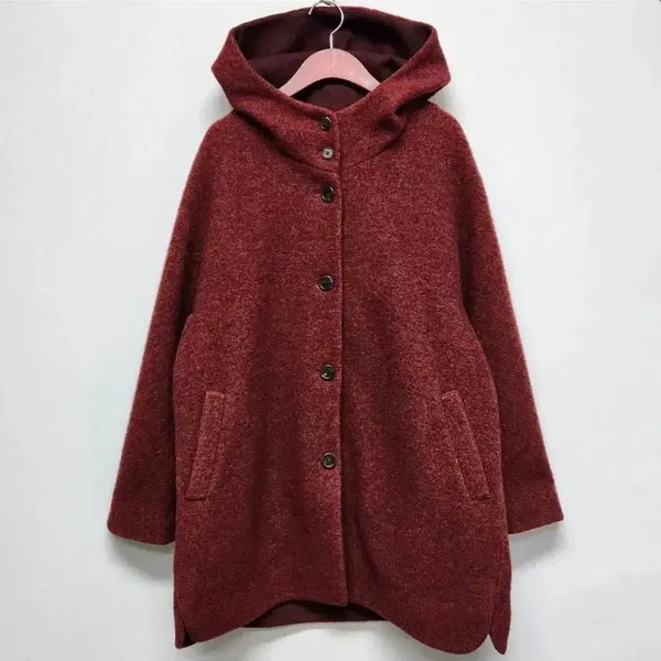 [BUNJANG] ISAE Women's Wool Blend Coat Size 06 (66) / ISAE 이새 여성 울 블렌디드 울 코트 06(66)사이즈